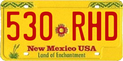NM license plate 530RHD