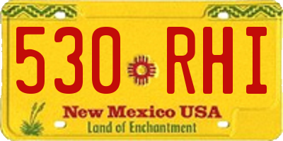 NM license plate 530RHI