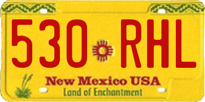 NM license plate 530RHL