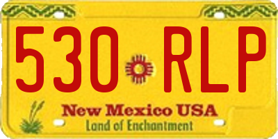 NM license plate 530RLP