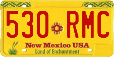 NM license plate 530RMC