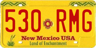 NM license plate 530RMG