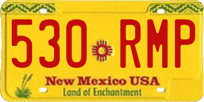 NM license plate 530RMP