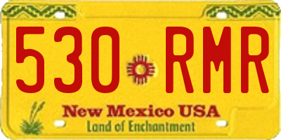 NM license plate 530RMR