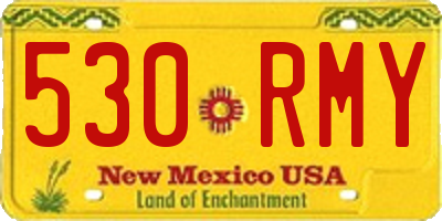 NM license plate 530RMY