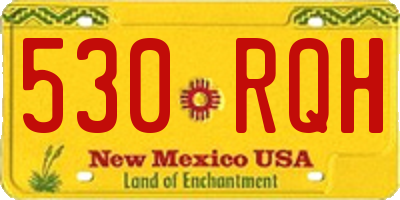 NM license plate 530RQH