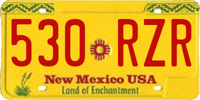 NM license plate 530RZR