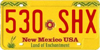 NM license plate 530SHX
