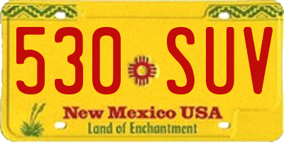 NM license plate 530SUV