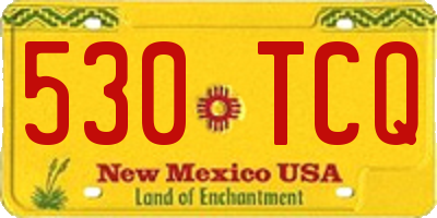 NM license plate 530TCQ