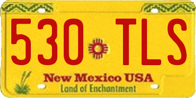 NM license plate 530TLS