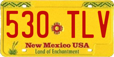 NM license plate 530TLV