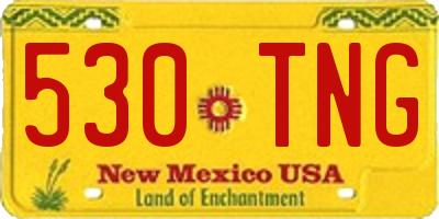 NM license plate 530TNG
