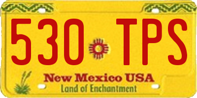 NM license plate 530TPS