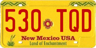 NM license plate 530TQD