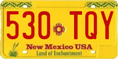 NM license plate 530TQY