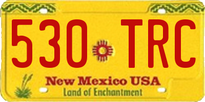 NM license plate 530TRC