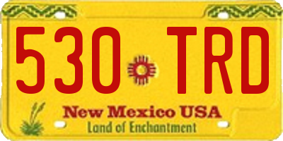 NM license plate 530TRD