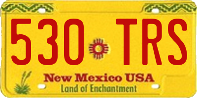NM license plate 530TRS