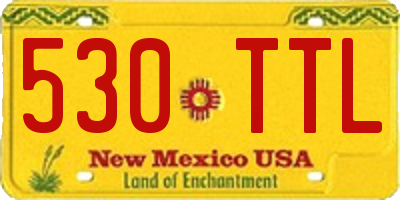 NM license plate 530TTL