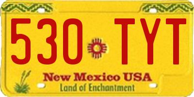 NM license plate 530TYT