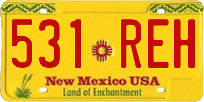 NM license plate 531REH