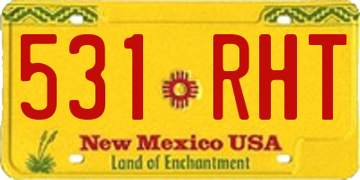 NM license plate 531RHT