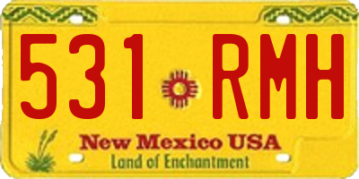 NM license plate 531RMH
