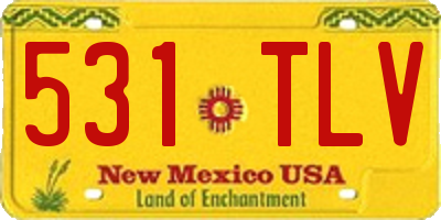 NM license plate 531TLV