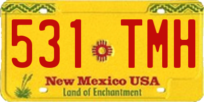 NM license plate 531TMH