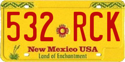 NM license plate 532RCK