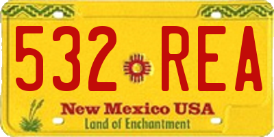 NM license plate 532REA