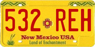 NM license plate 532REH