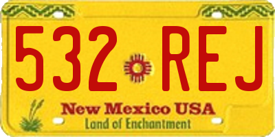 NM license plate 532REJ