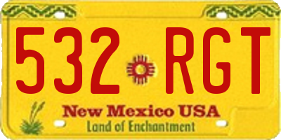 NM license plate 532RGT