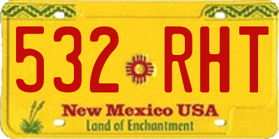 NM license plate 532RHT