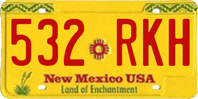 NM license plate 532RKH