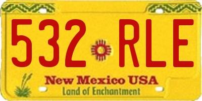 NM license plate 532RLE