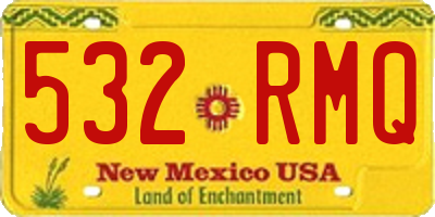 NM license plate 532RMQ