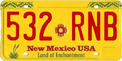NM license plate 532RNB