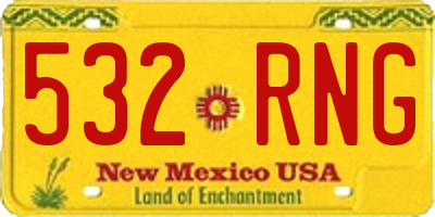 NM license plate 532RNG
