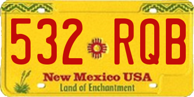 NM license plate 532RQB