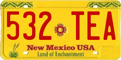 NM license plate 532TEA