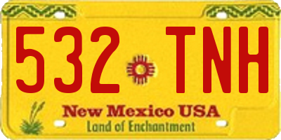 NM license plate 532TNH