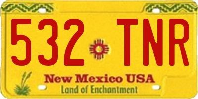 NM license plate 532TNR
