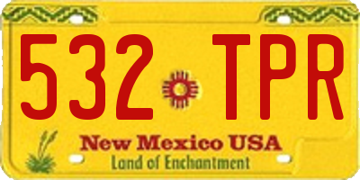 NM license plate 532TPR