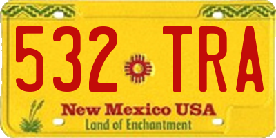NM license plate 532TRA