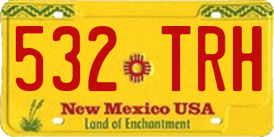 NM license plate 532TRH