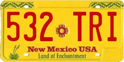 NM license plate 532TRI