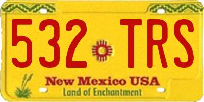 NM license plate 532TRS